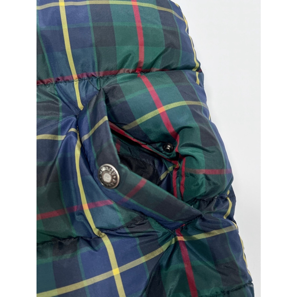 Banana Republic Womans Vest Green Plaid Puffer Down Feather Vest Size S - Picture 5 of 10